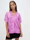 AU Australia ANIMAL Rayon Shirt ST124W1400 Pink WOMENS - STUSSY - BALAAN 1