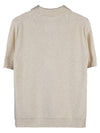 Nostalgic Boucle Knit Polo Shirt Off White - MAISON MARGIELA - BALAAN 3