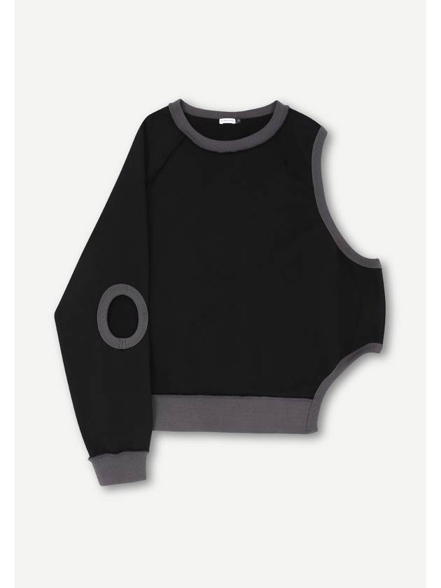 NX Asymmetry Sweatshirts Black - YOUCHE PRET A PORTER - BALAAN 2