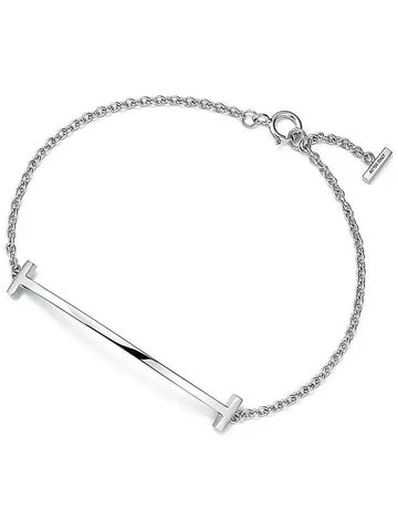 Tiffany T Smile Bracelet White Gold 36819685 - TIFFANY & CO. - BALAAN 1