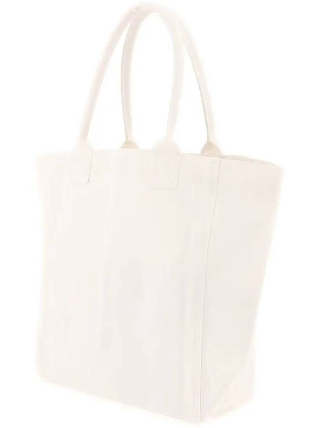 Women's Yenky Glitter Logo Tote Bag White - ISABEL MARANT - BALAAN 5