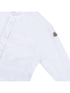 Poplin Cotton Shirt White - MONCLER - BALAAN 5