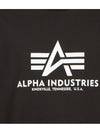 Logo Short Sleeve T-Shirt Black - ALPHA INDUSTRIES - BALAAN 9