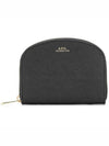 Half Moon Demi Lune Compact Half Wallet Black - A.P.C. - BALAAN 2