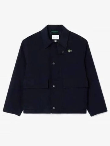 Men s Shirt Collar Outer Dark Navy 1285972 - LACOSTE - BALAAN 1