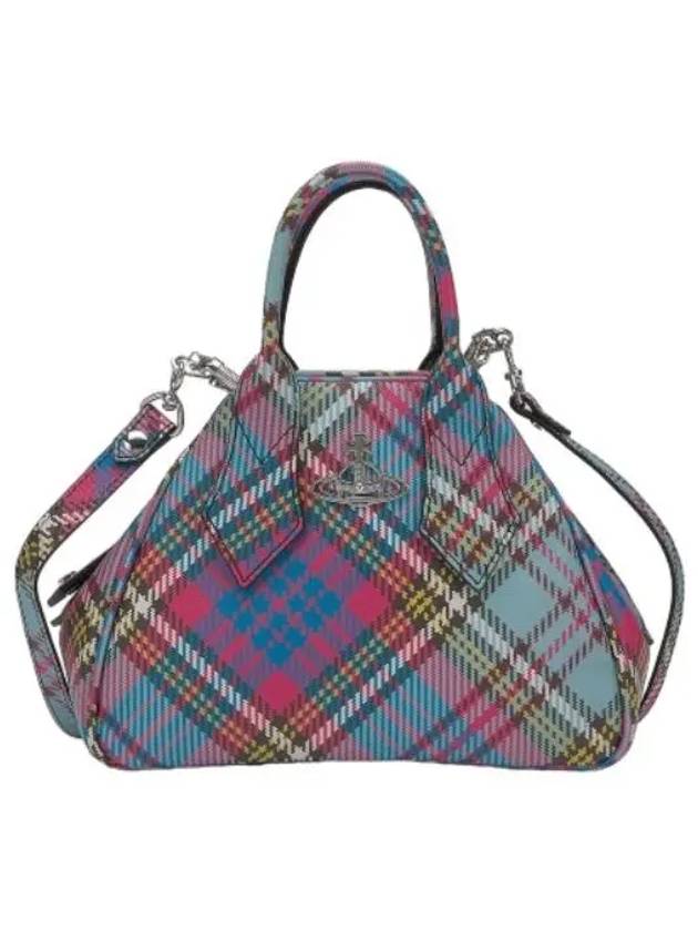 Yasmine Tartan Check Mini Tote Bag - VIVIENNE WESTWOOD - BALAAN 2