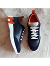 Bouncing Leather Low Top Sneakers Marine - HERMES - BALAAN 4