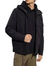 Men's Soft Shell Pure Insulation Technology Primaloft Hooded Jacket Black - STONE ISLAND - BALAAN 3