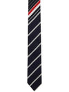 Funmix Striped Classic Silk Cotton Twill Tie - THOM BROWNE - BALAAN 1