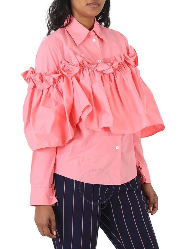 Mm6 Ladies Rose Ruffle Panel Shirt, Brand Size 36 (US Size 2) - MAISON MARGIELA - BALAAN 3