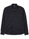 Gabardine Utility Long Sleeve Shirt Black - CP COMPANY - BALAAN 1