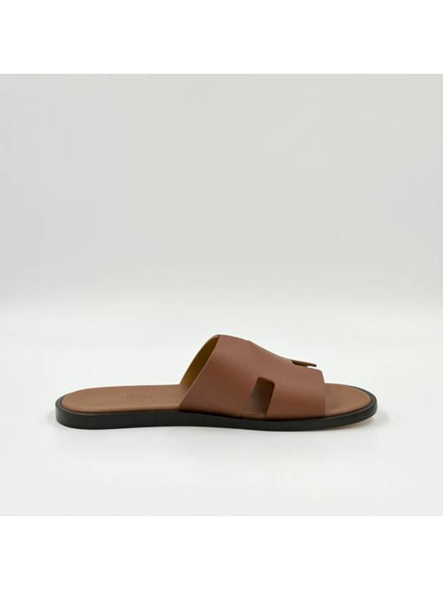 Izmir Leather Slippers Gold - HERMES - BALAAN 5