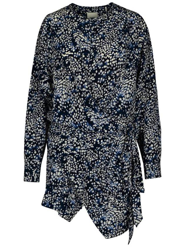 Isabel Marant 'Habla' Dress In Blue Silk Blend - ISABEL MARANT - BALAAN 1