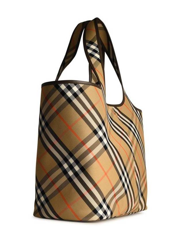 Check Medium Tote Bag Sand - BURBERRY - BALAAN 3