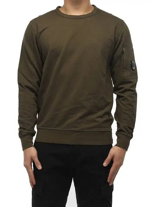 Lens Wappen Khaki Sweatshirt 09CMSS001A 002246G - CP COMPANY - BALAAN 2