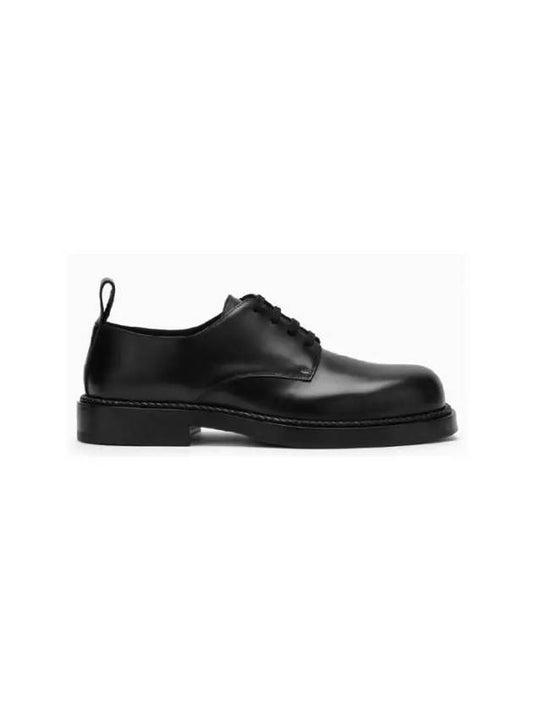 Men's Strut Lace-Up Leather Derby Black - BOTTEGA VENETA - BALAAN 2