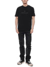 Logo Cotton Short Sleeve T-Shirt Black - MONCLER - BALAAN 4