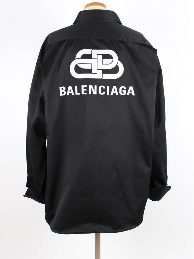 Logo pocket double sleeve workshirt - BALENCIAGA - BALAAN 4