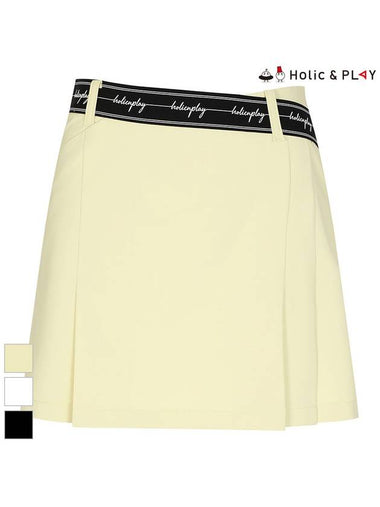 Holic Logo Point Deformed Pleats CulottesHD2WCU003 - HOLIC&PLAY - BALAAN 1