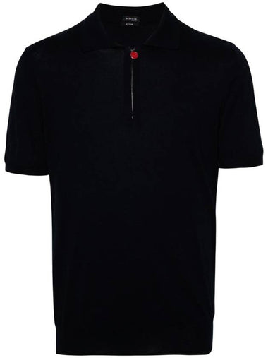 Kiton Polo Black Color - KITON - BALAAN 1