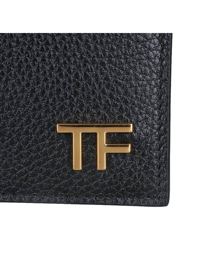 Money Clip Leather Card Holder Black - TOM FORD - BALAAN 6