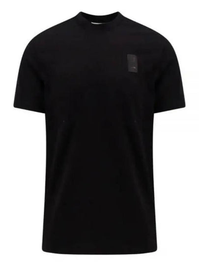 Crewneck Logo Cotton Short Sleeve T-Shirt Black - SALVATORE FERRAGAMO - BALAAN 2