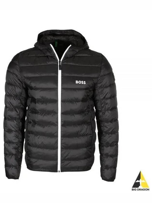 Logo Down Puffer Padding Jacket Black - HUGO BOSS - BALAAN 2