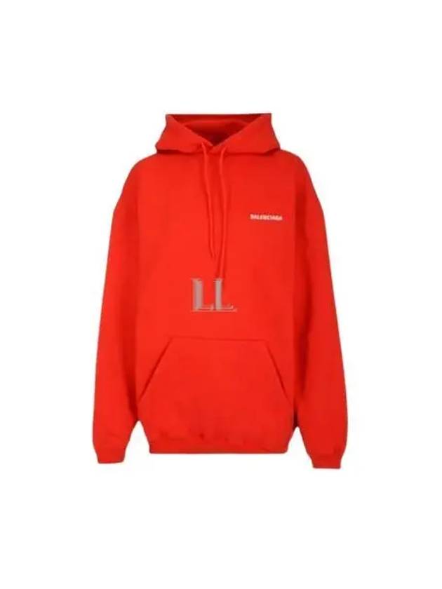 Embroidered Logo Hoodie Red - BALENCIAGA - BALAAN 2