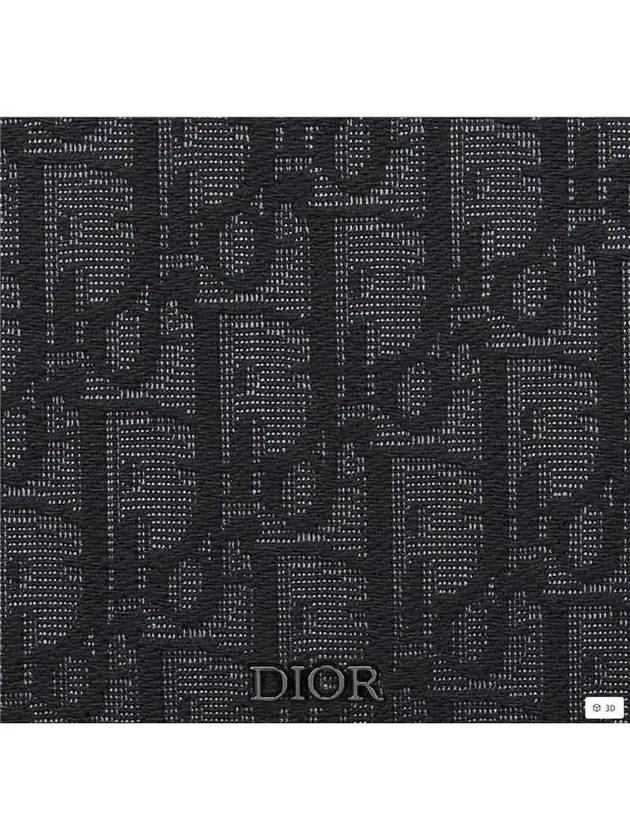 Safari North South Oblique Jacquard Tote Bag Black - DIOR - BALAAN 6