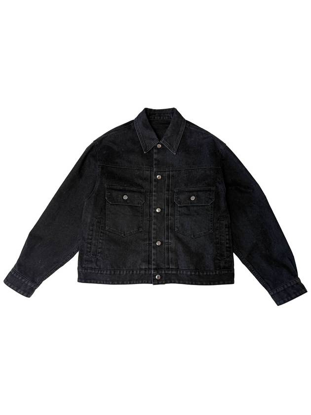 Regular Denim Jacket Black - WOOYOUNGMI - BALAAN 2