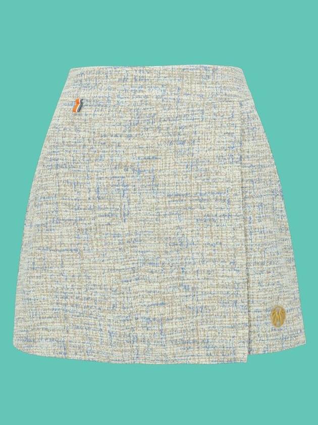 Skirt Shorts Gold Label Jenny Blue H Line Tweed Skirt GKW9233 - MAHES - BALAAN 1