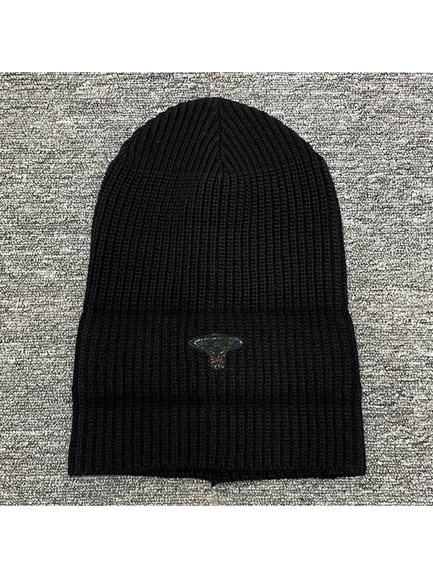 ORB Logo Sporty Beanie Black - VIVIENNE WESTWOOD - BALAAN 5