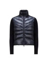 logo patch padded wool cardigan 9B00024 M1131 778 - MONCLER - BALAAN 1