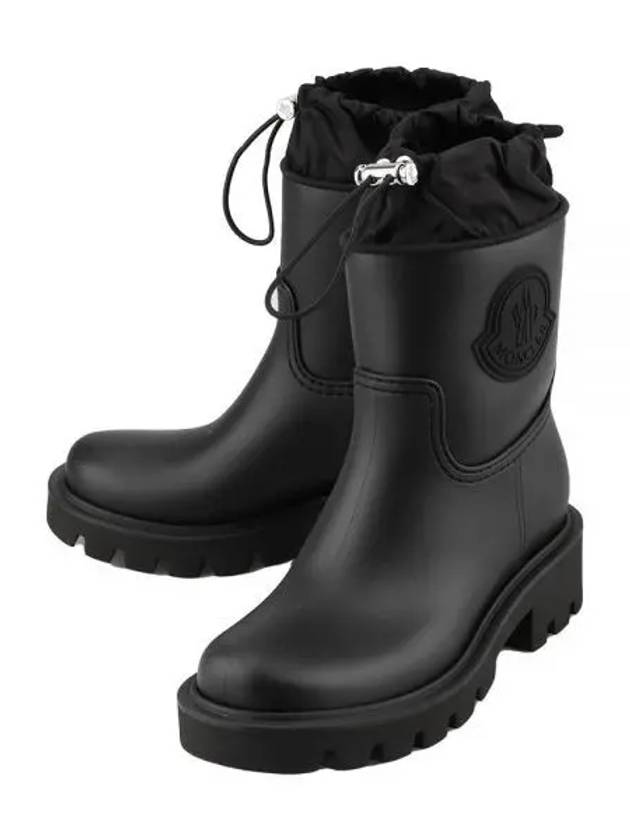 4G00080 M4522 999 Kick Stream Rain Boots Black 1121142 - MONCLER - BALAAN 1