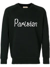 Parisian Classic Sweatshirt Black - MAISON KITSUNE - BALAAN.