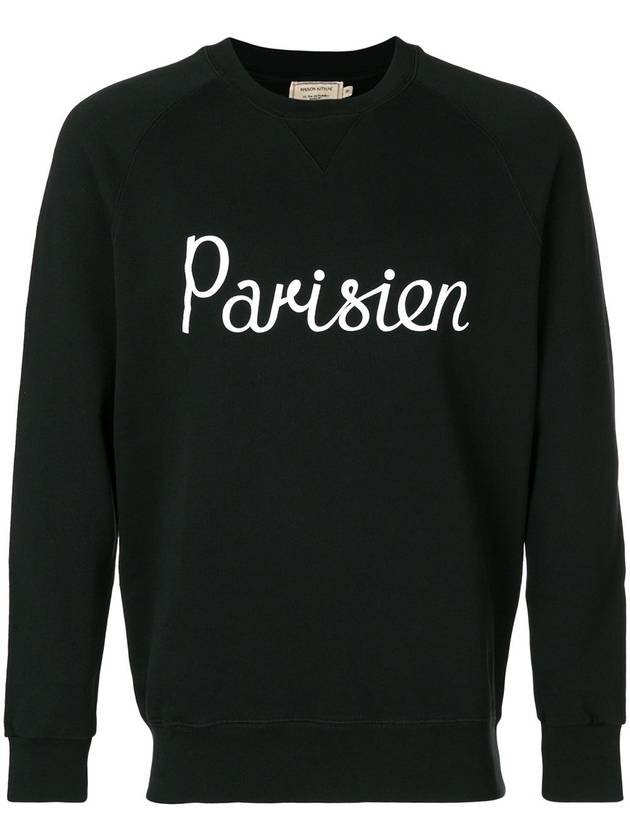 Parisian Classic Cotton Sweatshirt Black - MAISON KITSUNE - BALAAN 2