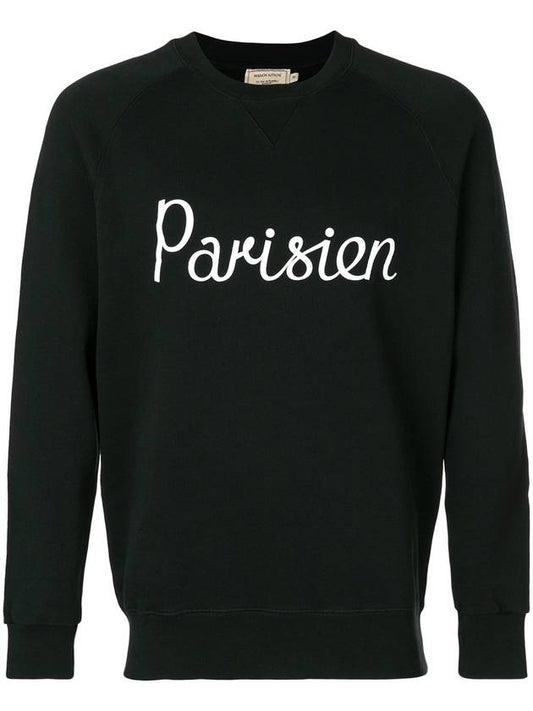Parisian Classic Sweatshirt Black - MAISON KITSUNE - BALAAN.