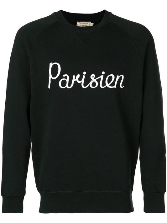 Parisian Classic Cotton Sweatshirt Black - MAISON KITSUNE - BALAAN 2