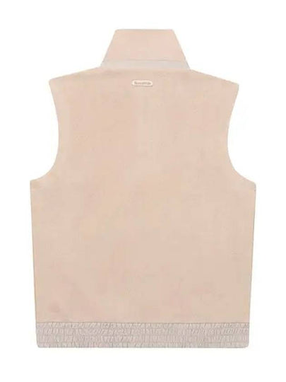 Placket Point Fleece Vest 9803LXHPBEIGE - BLACK&WHITE - BALAAN 2