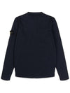 Wappen Patch Crew Neck Knit Top Navy - STONE ISLAND - BALAAN 4