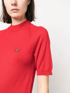 Women's Wool Silk Knit Top Red - VIVIENNE WESTWOOD - BALAAN 3