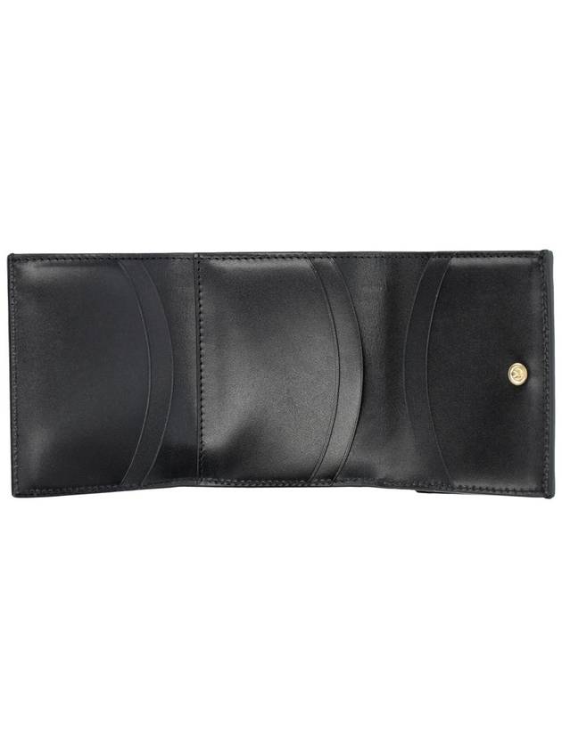 Logo Coin Leather Folder Half Wallet Black - A.P.C. - BALAAN 4