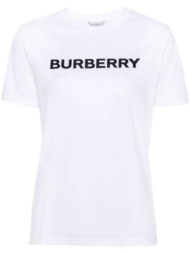 Logo Cotton Short Sleeve T-Shirt White - BURBERRY - BALAAN 2