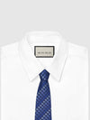 GG Logo Pattern Tie Blue - GUCCI - BALAAN 3