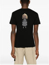 Archivio Cotton Short Sleeve T Shirt Black - STONE ISLAND - BALAAN 3