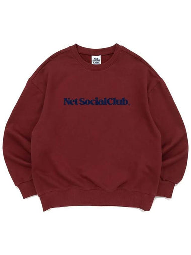 VIVID STRAIGHT LOGO MTM BURGUNDY - NET SOCIAL CLUB - BALAAN 1