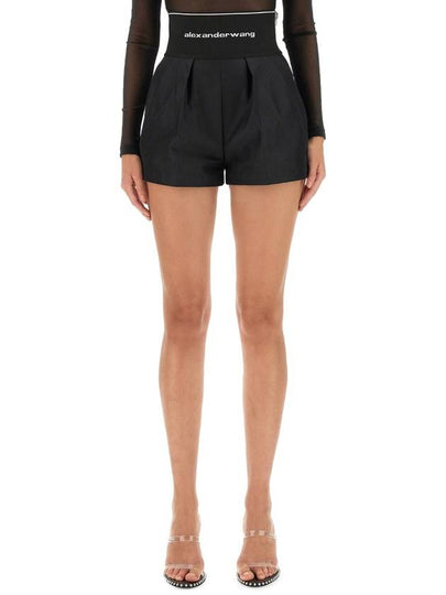 Safari Shorts in Cotton Tailoring Black - ALEXANDER WANG - BALAAN 2