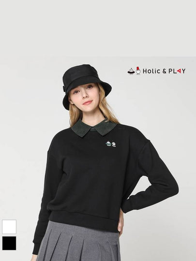 Women s casual loose fit collar detachable sweatshirt HD3WTS005 - HOLIC&PLAY - BALAAN 2