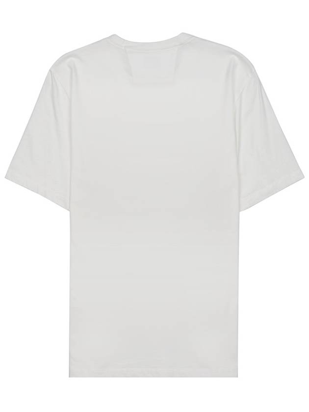 30/1 Jersey Label Style Logo Short Sleeve T-Shirt White - CP COMPANY - BALAAN 3