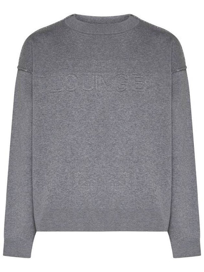 Lounge Logo Knit Top Grey - OFF WHITE - BALAAN 2